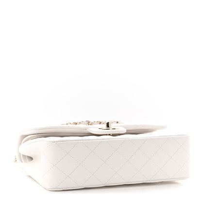 Chanel Caviar Quilted Medium Double Flap White 6 of 21