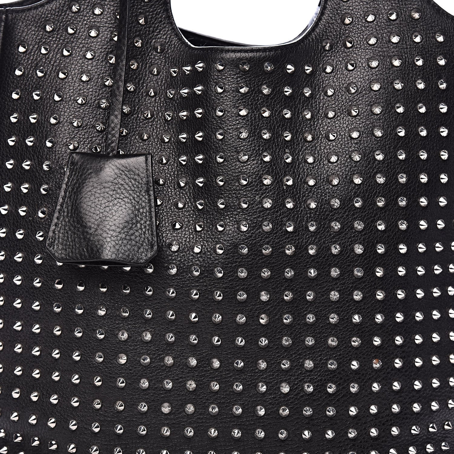 Burberry Brit Studded Calfskin Shopper Medium Black 12 of 12