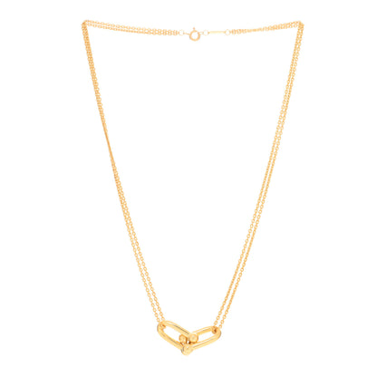 Tiffany 18K Yellow Gold HardWear Double Link Pendant Necklace 2 of 4