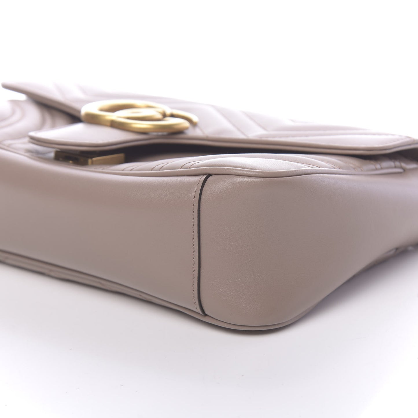Calfskin Matelasse Small GG Marmont Shoulder Bag Porcelain Rose