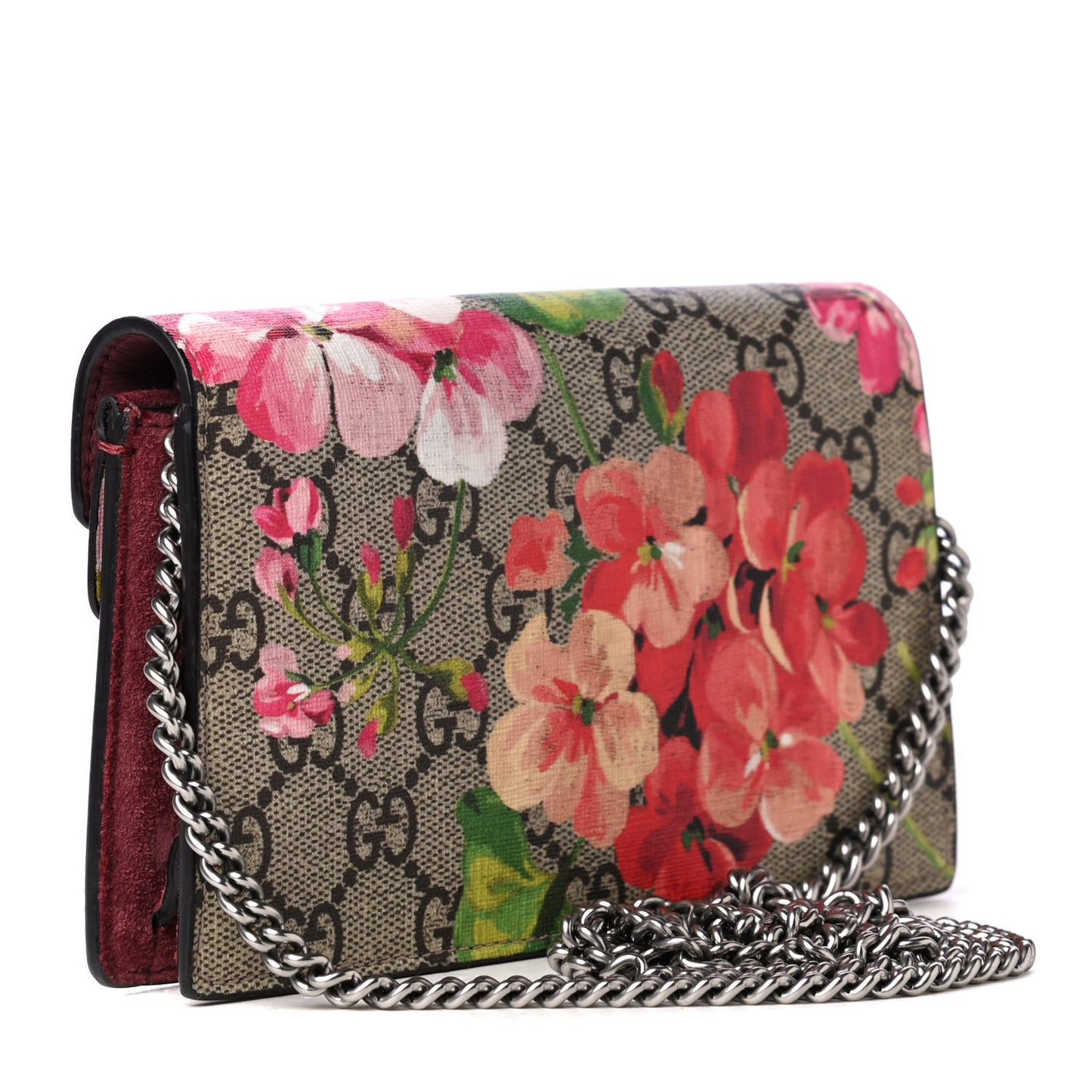 GG Supreme Monogram Blooms Super Mini Dionysus Shoulder Bag Beige Multicolor Dry Rose