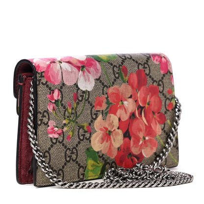 Gucci GG Supreme Monogram Blooms Super Mini Dionysus Shoulder Bag Beige Multicolor Dry Rose 2 of 5