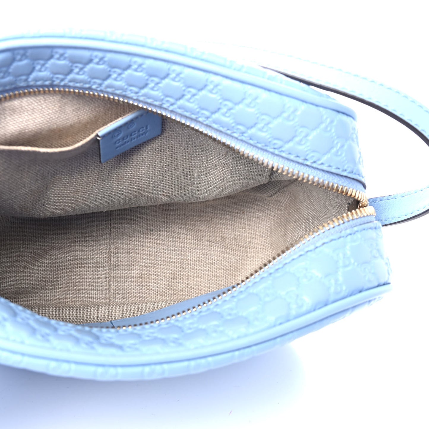Microguccissima Mini Bree Messenger Bag Mineral Blue