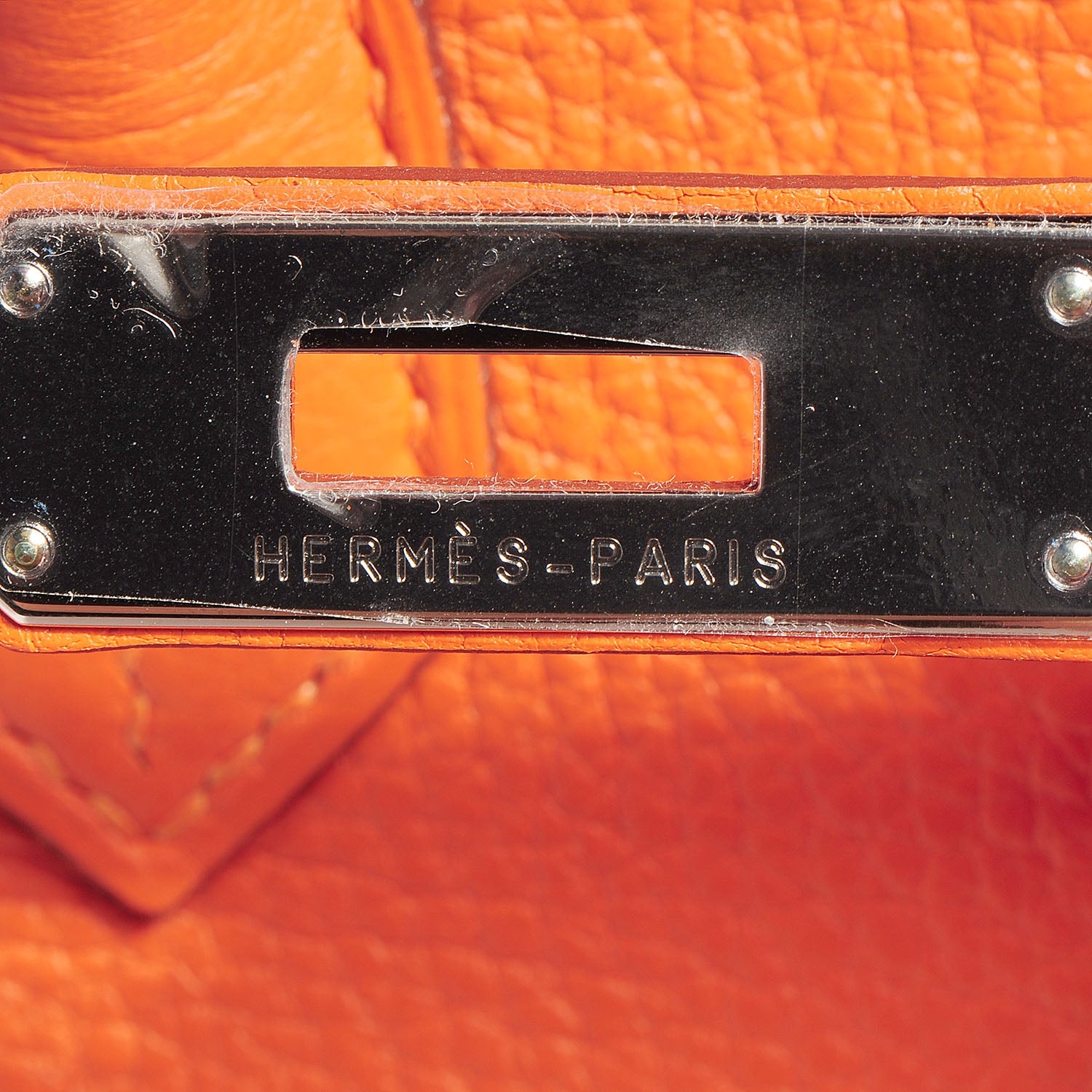 Hermes Taurillon Clemence Birkin 35 Feu Orange 22 of 29