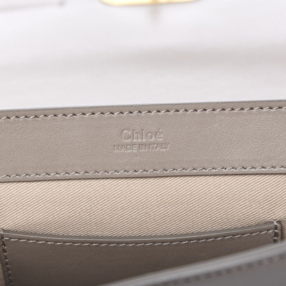 Chloe Calfskin Suede C Clutch With Chain Motty Grey 7 of 9