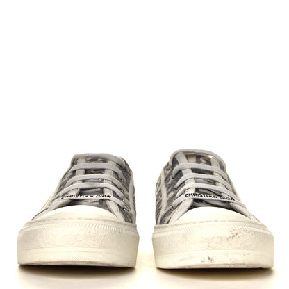 Christian Dior Canvas Oblique Walk'N'Dior Low Top Sneakers 39 Grey Stone 4 of 8