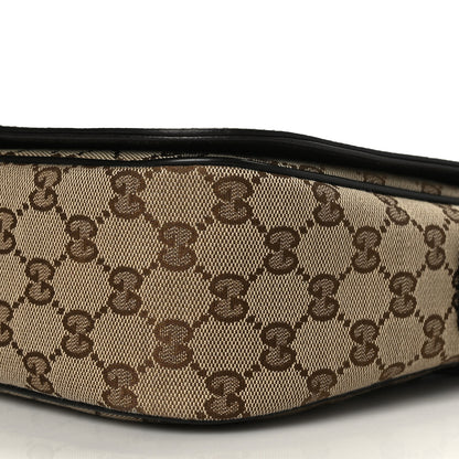 Gucci Monogram Flap Messenger Bag Beige Dark Brown 9 of 9
