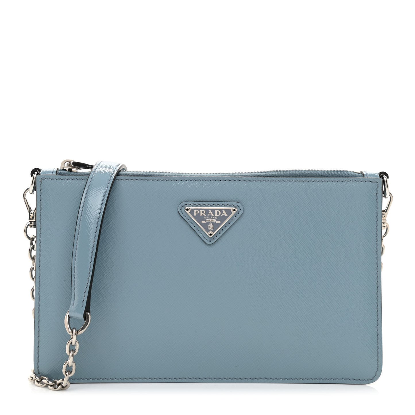 Saffiano Vernice Chain Crossbody Bag Astrale