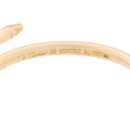 Cartier 18K Yellow Gold Diamond Small Juste Un Clou Ring 56 7.5 5 of 6