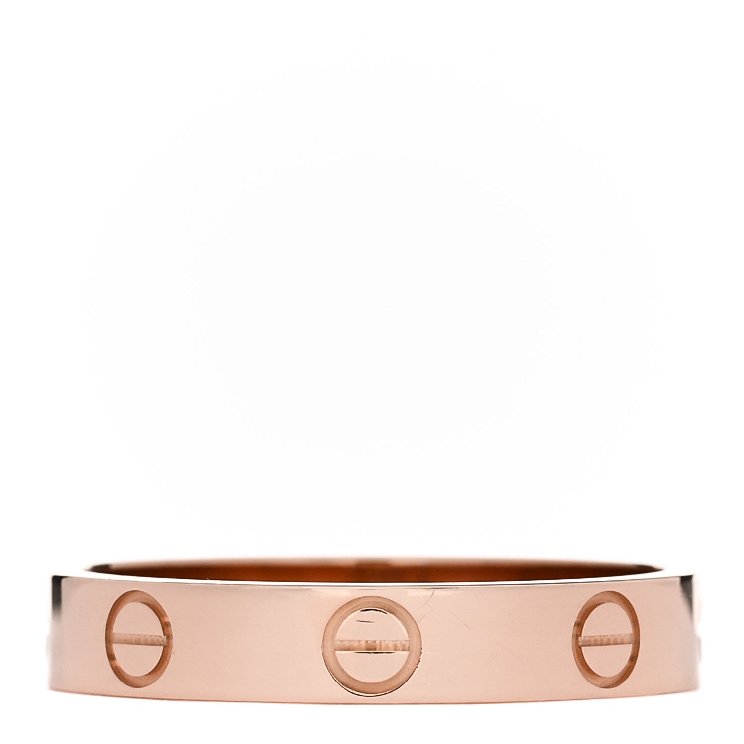 Cartier 18K Pink Gold 3.5mm LOVE Wedding Band Ring 56 7.75 3 of 5