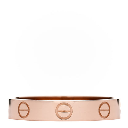 Cartier 18K Pink Gold 3.5mm LOVE Wedding Band Ring 56 7.75 3 of 5