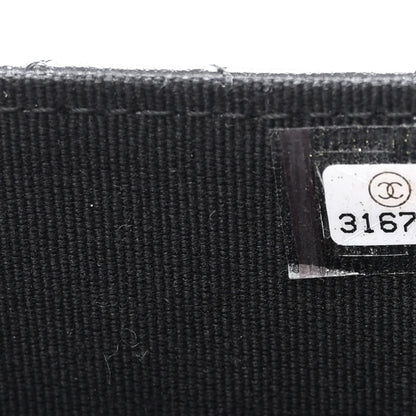 Chanel Lambskin Quilted Top Handle Flap Coin Purse With Chain Black 8 of 12