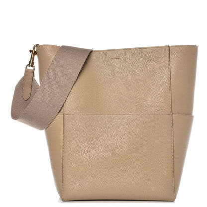 Celine Soft Grained Calfskin Sangle Bucket Bag Dune 1 of 12
