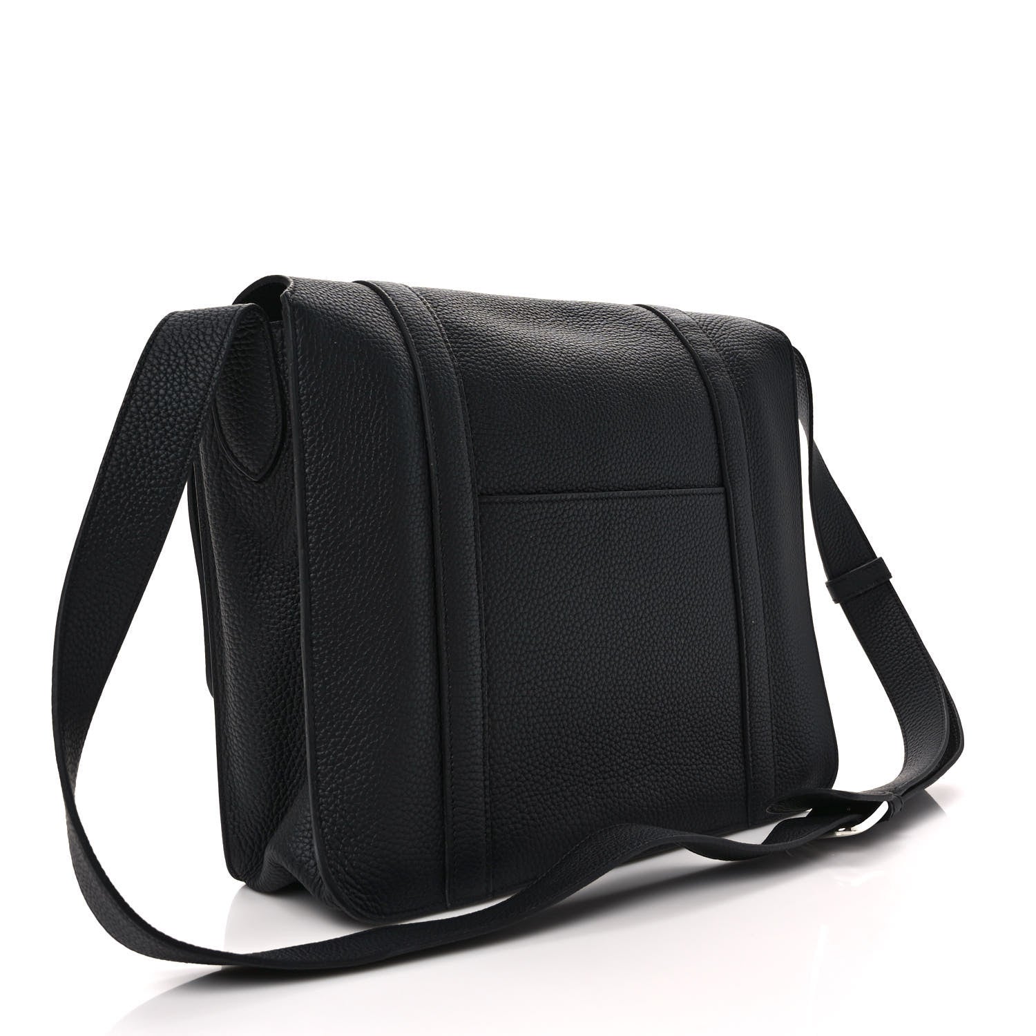 Hermes Taurillon Clemence Steve Caporal 37 Messenger Black 3 of 8