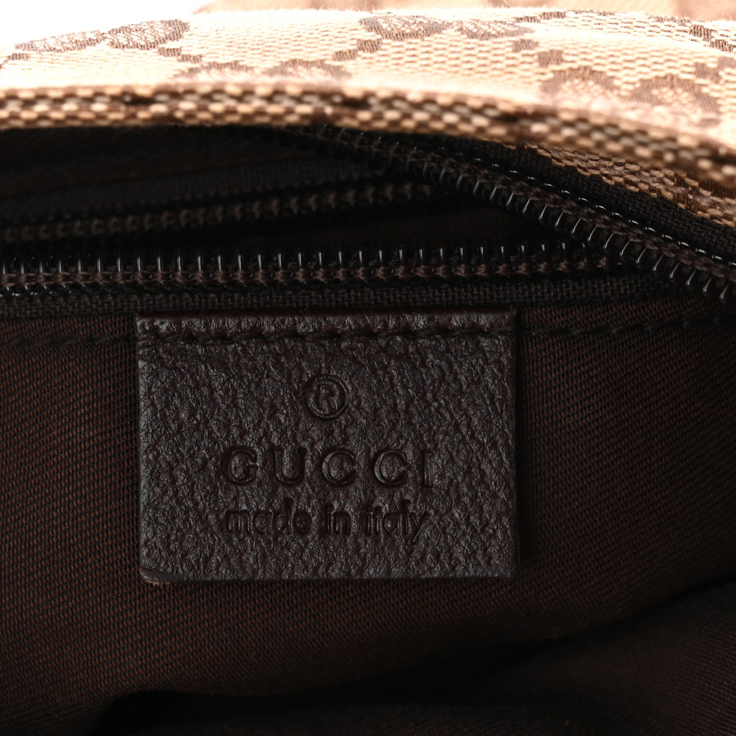 Gucci Monogram Web Small Flat Messenger Bag Brown 11 of 19