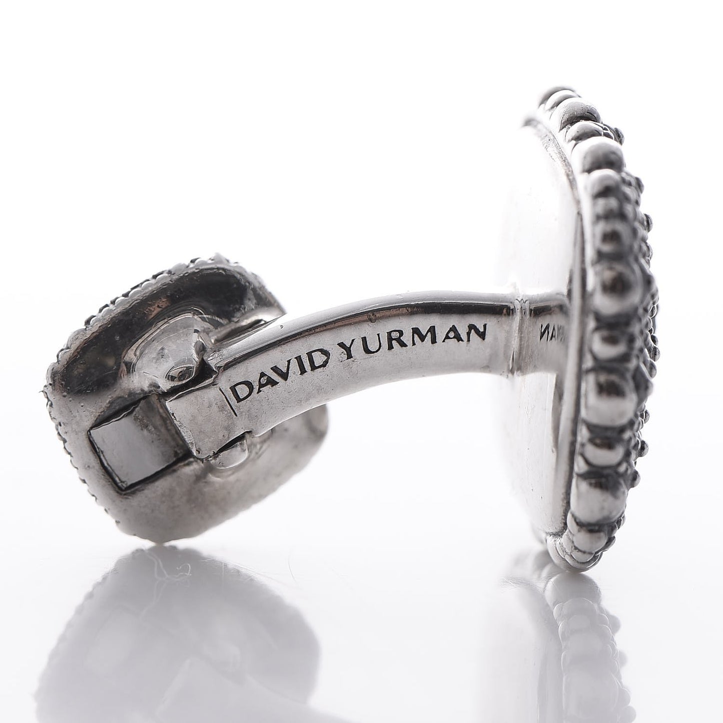 Sterling Silver Black Diamond Sea Urchin Cufflinks