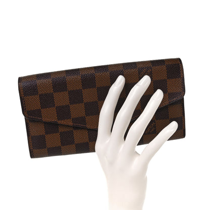 Louis Vuitton Damier Ebene Sarah Wallet NM 2 of 9
