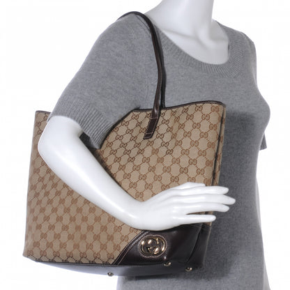 Gucci Monogram New Britt Tote Ebony 2 of 7