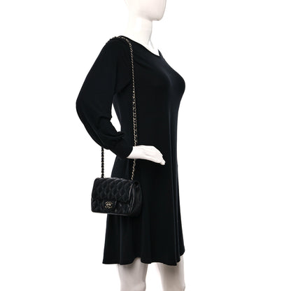 Chanel Lambskin Quilted Mini Square Flap Black 2 of 9