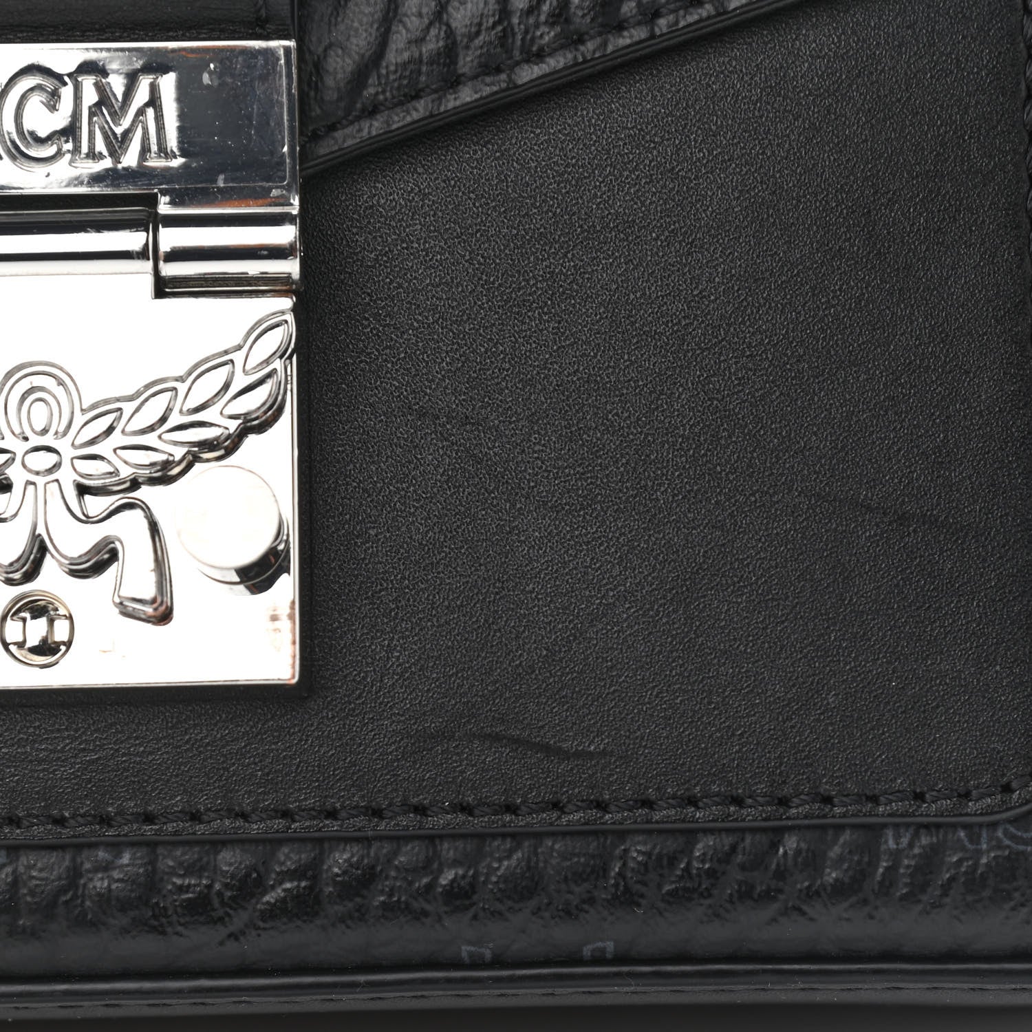 MCM Visetos Millie Crossbody Black 10 of 12