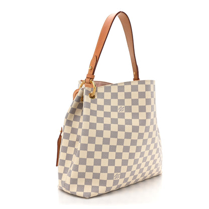 Louis Vuitton Damier Azur Graceful PM Rose Ballerine 3 of 14