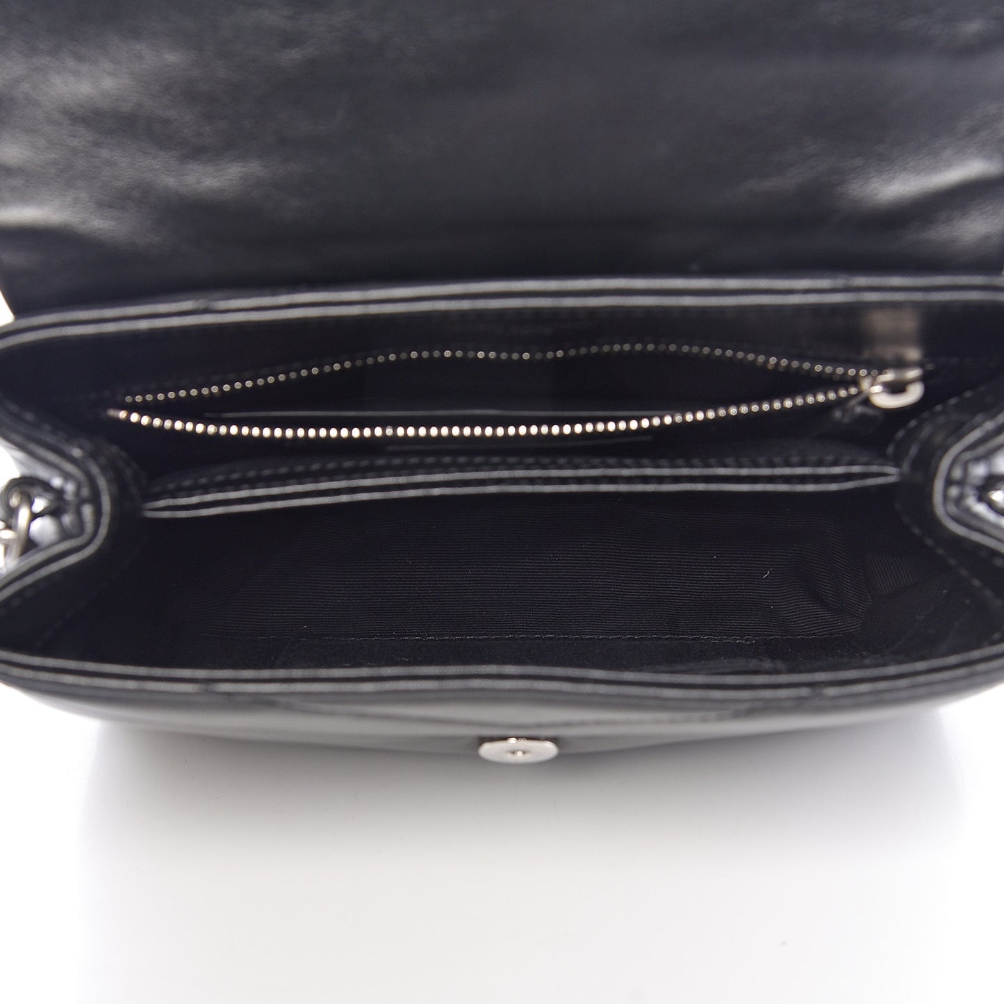 Calfskin Y Quilted Monogram Toy Loulou Crossbody Bag Black