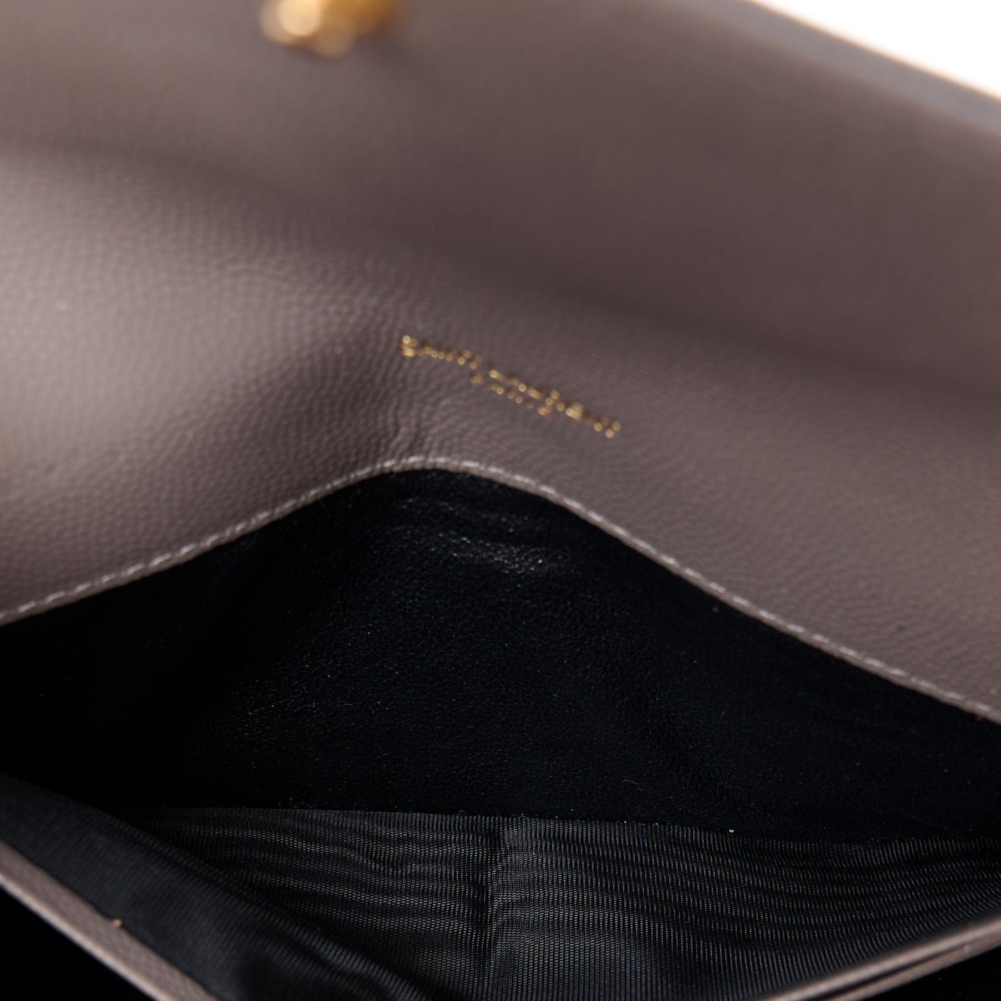 Grain De Poudre Matelasse Chevron Monogram Flap Wallet Storm