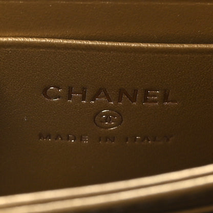 Chanel Calfskin Strass Quilted Clutch With Chain Flap Black 7 of 10