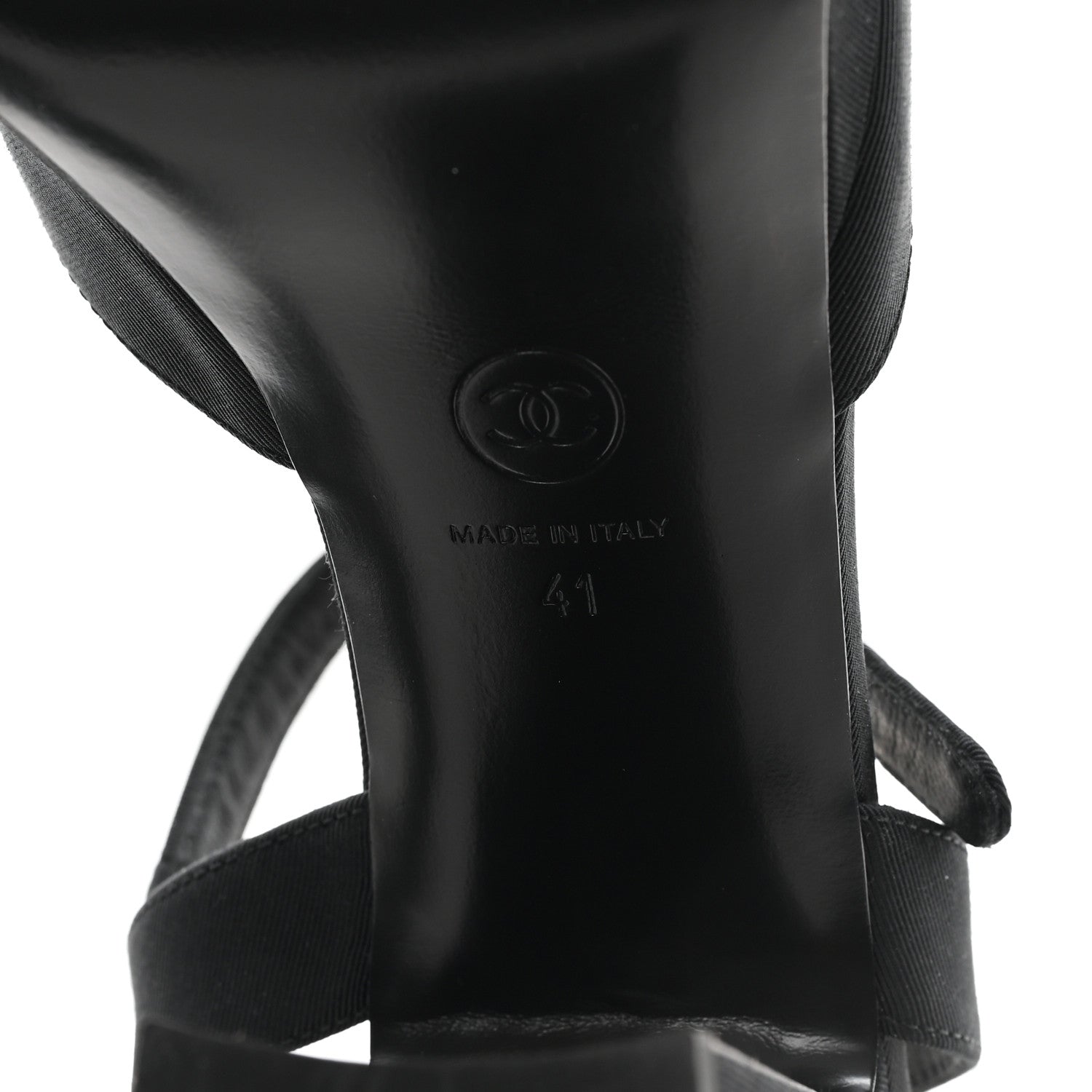 Chanel Grosgrain Platform Sandals 41 Black 1774934 – FASHIONPHILE