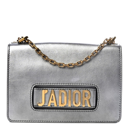 Christian Dior Metallic Calfskin J'Adior Chain Flap Bag Silver 1 of 5