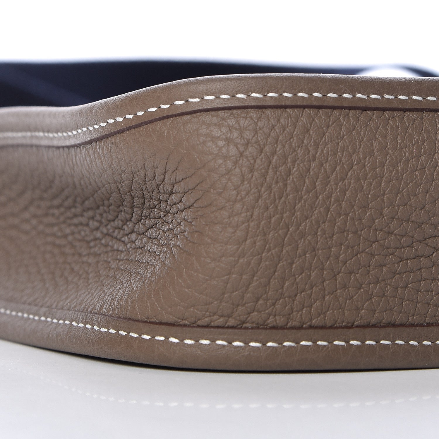 Hermes Taurillon Clemence Amazone Evelyne TPM Etoupe Bleu Indigo 9 of 11