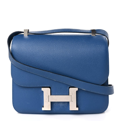 Hermes Epsom Constance Verso 24 Bleu Agate Gris Mouette 1 of 13