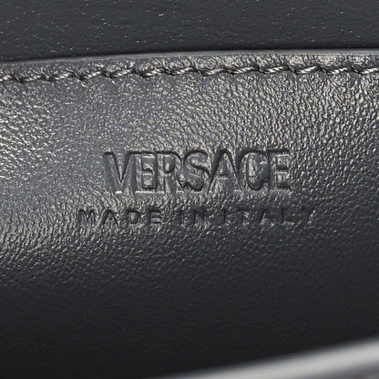 Versace Calfskin Medium Greca Goddess Shoulder Bag Grey 6 of 9