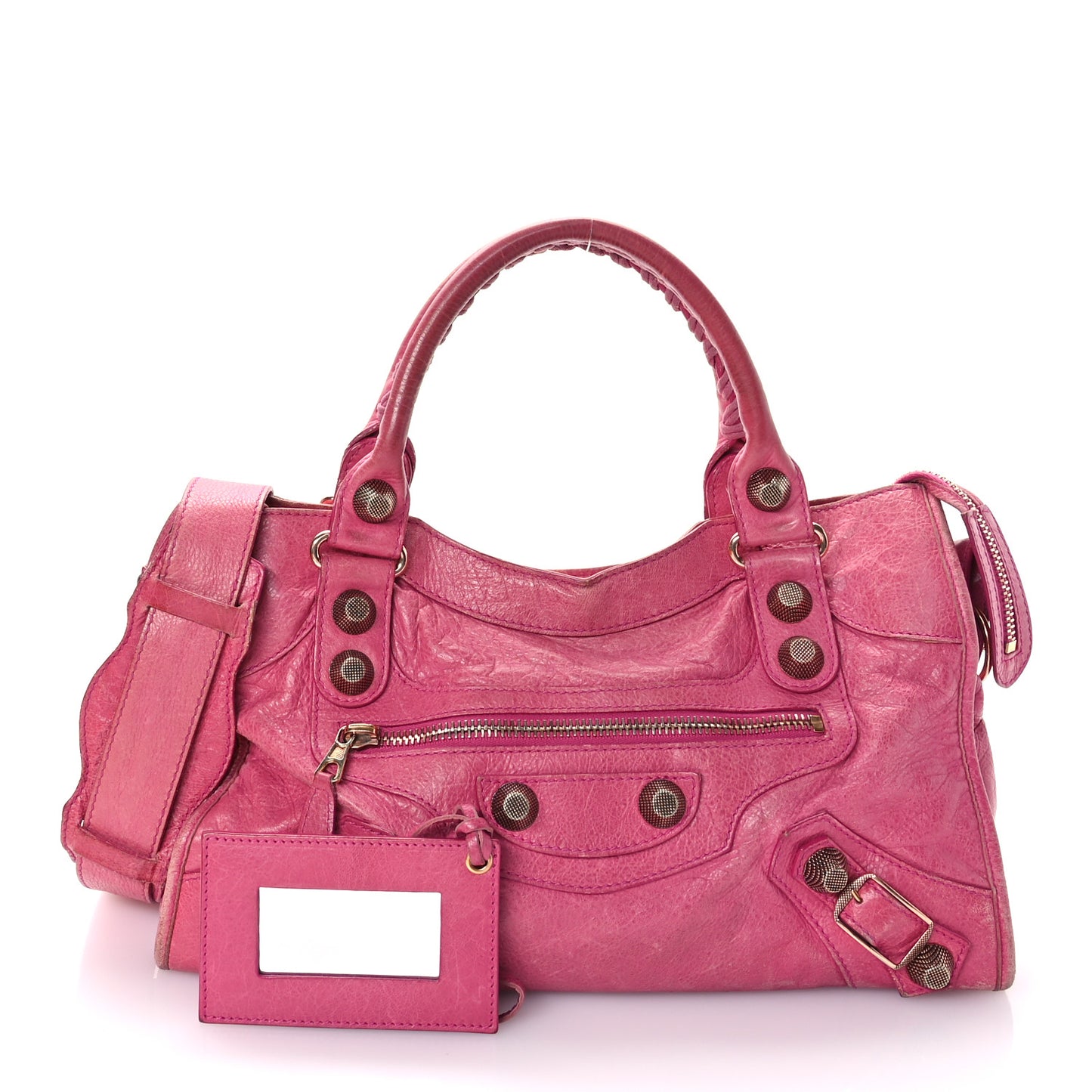 Agneau Giant 21 Rose Gold Hardware City Cyclamen Fucsia