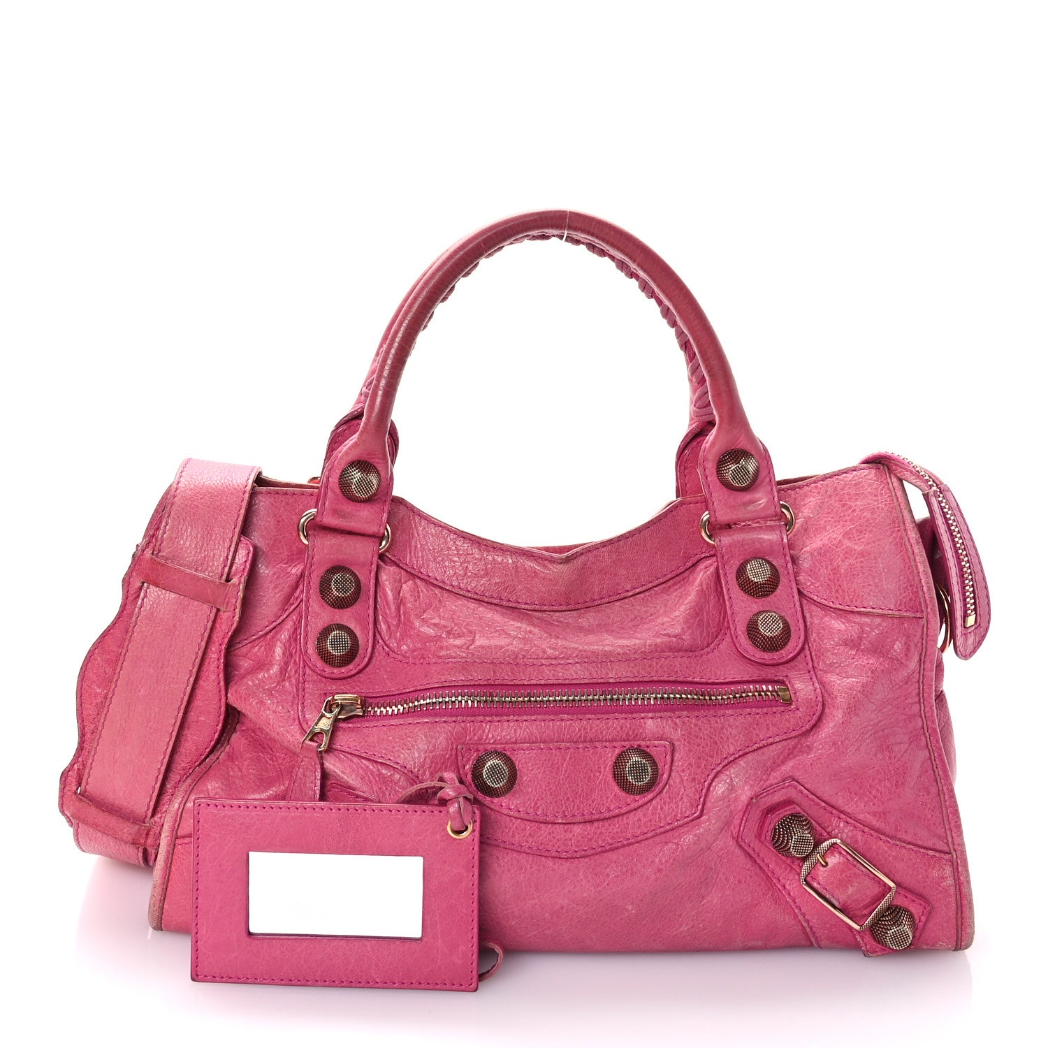 Balenciaga Agneau Giant 21 Rose Gold Hardware City Cyclamen Fucsia 3 of 15