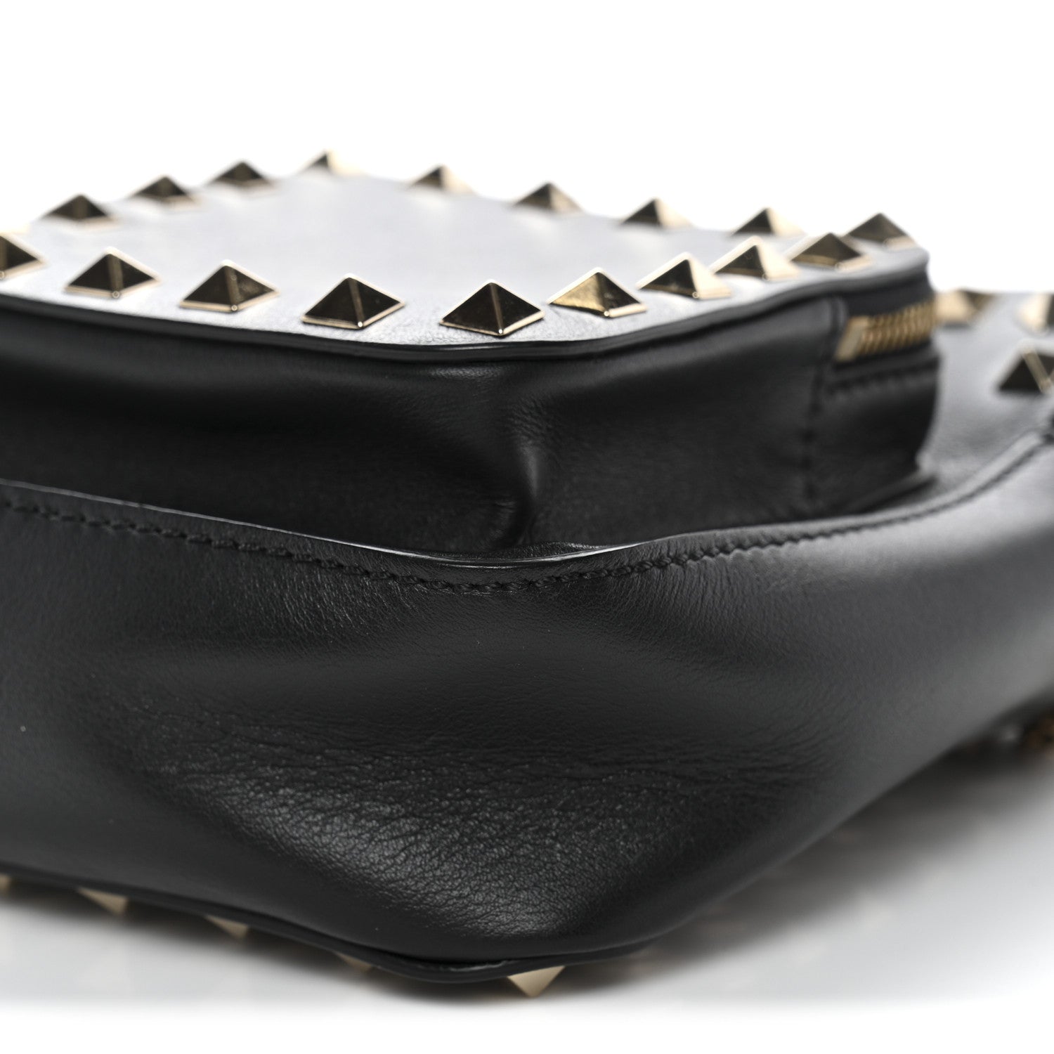 Valentino Garavani Calfskin Rockstud Crossbody Black 10 of 10