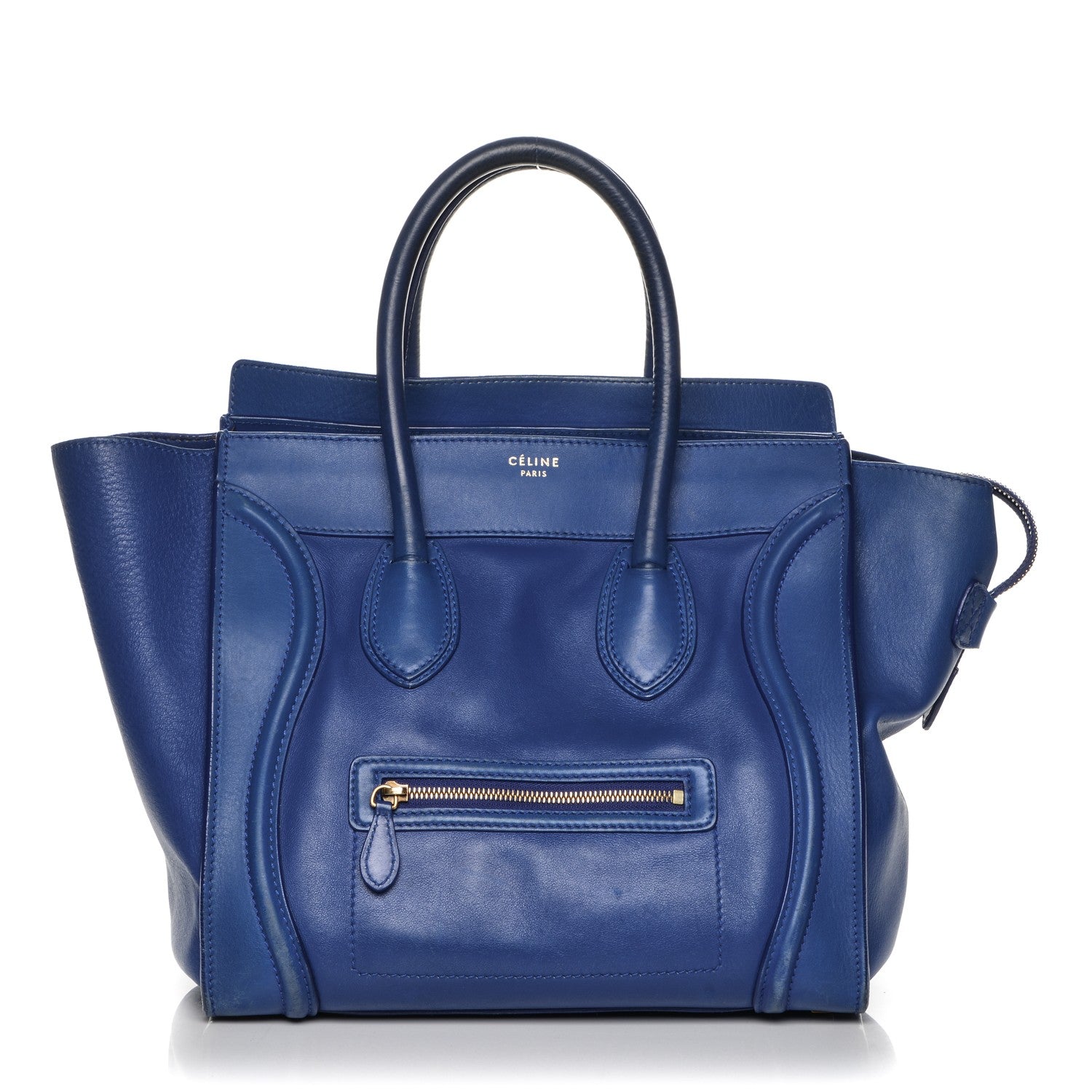 Celine Smooth Calfskin Mini Luggage Electric Blue 1 of 26
