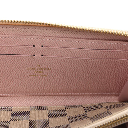 Louis Vuitton Damier Azur Clemence Wallet Rose Ballerine 6 of 6