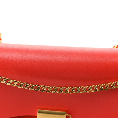 Chloe Lambskin Suede Calfskin Mini Drew Shoulder Bag Red 10 of 10