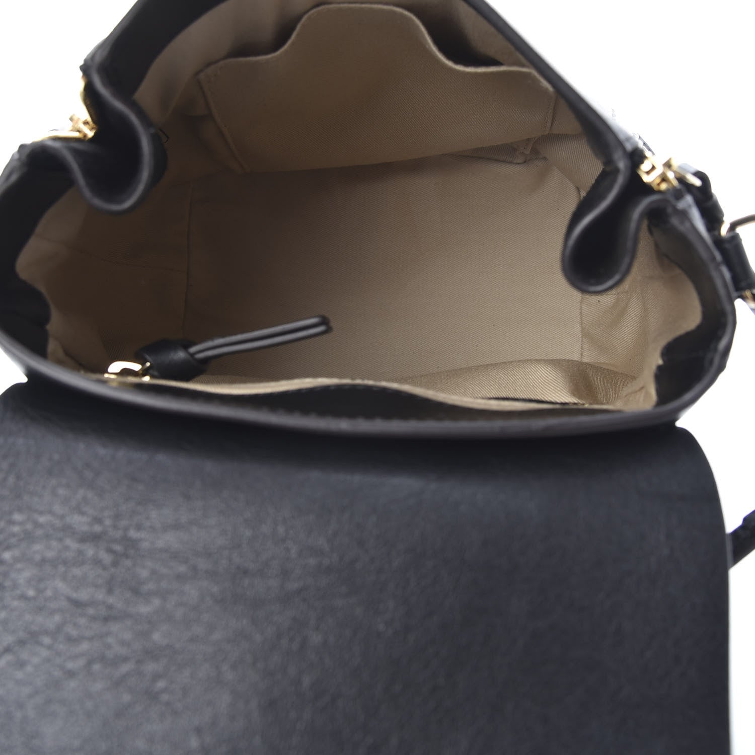 Chloe Suede Calfskin Medium Faye Backpack Black 4 of 14