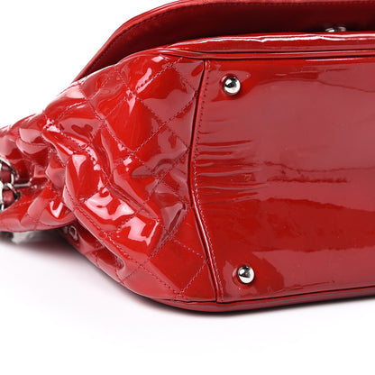 Chanel Vinyl CC Lipstick Accordion Flap Red 8 of 18