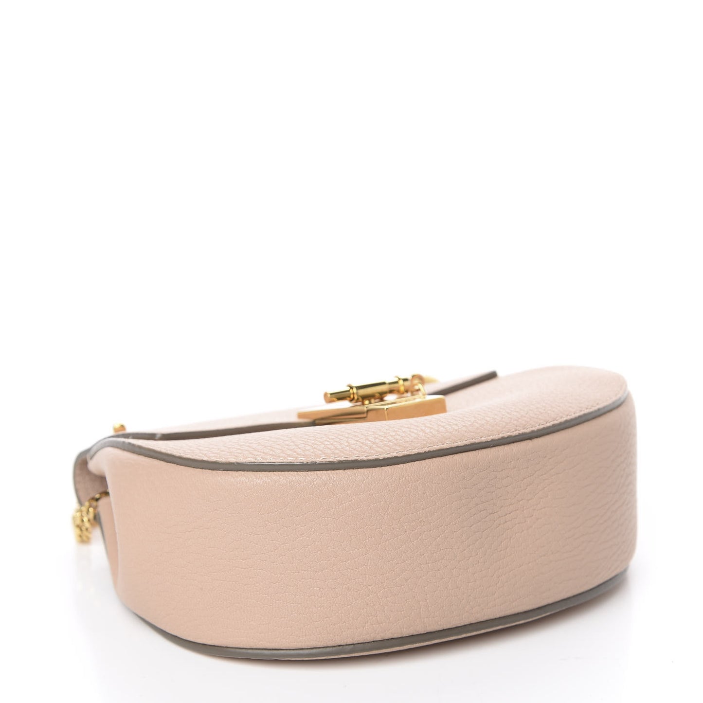 Grained Lambskin Mini Drew Shoulder Bag Biscotti Beige