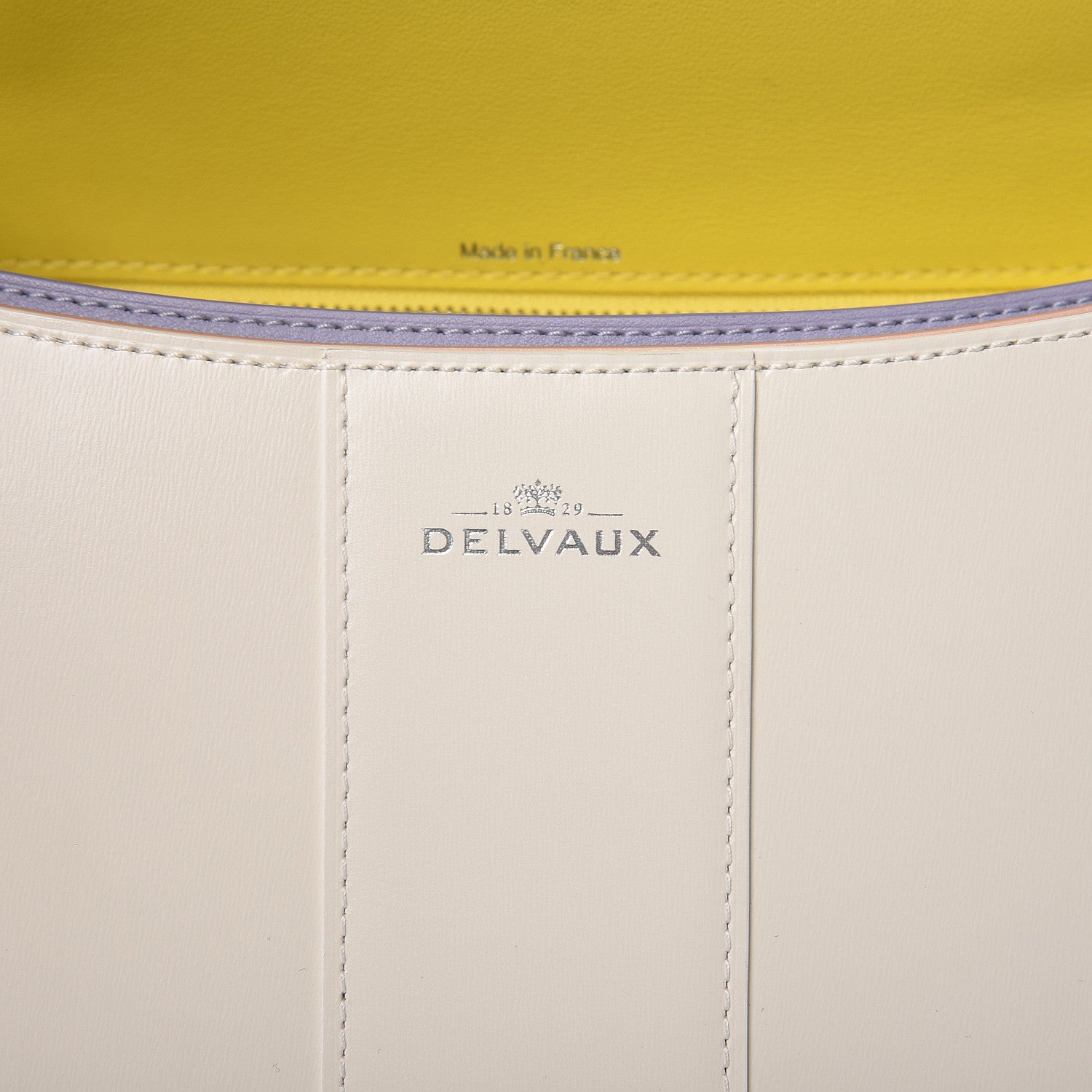 Delvaux Boxed Calfskin MM Magic Brillant Satchel Ivory 8 of 10