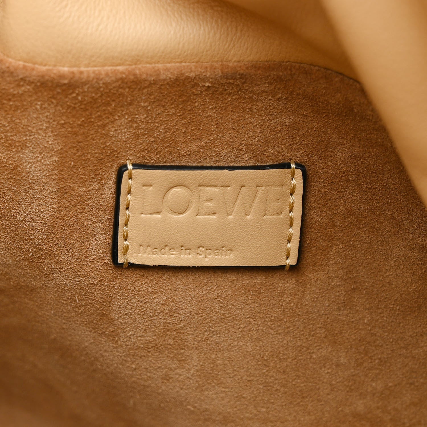 Loewe Nappa Flamenco Knot Clutch Dark Butter 6 of 11