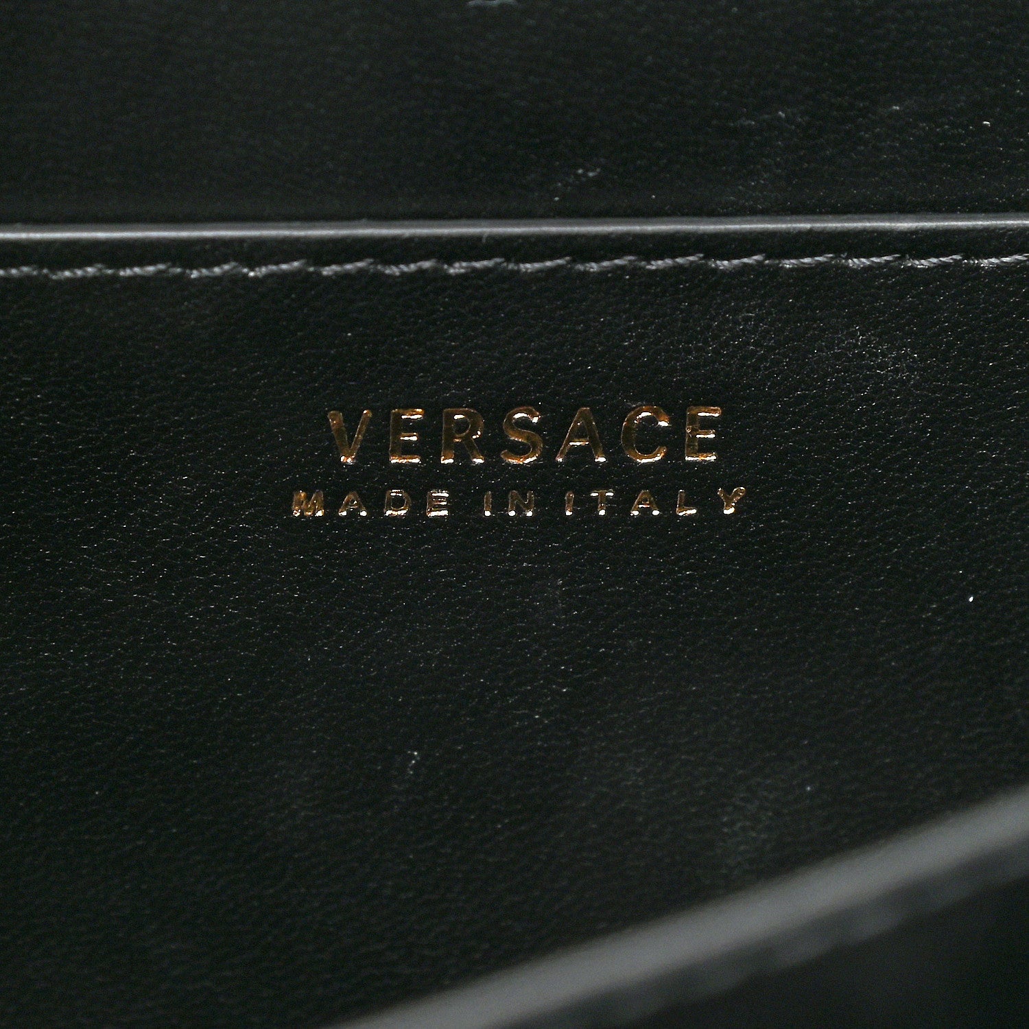 Versace Vitello Barocco Virtus Small Top Handle Shoulder Bag Black 4 of 7