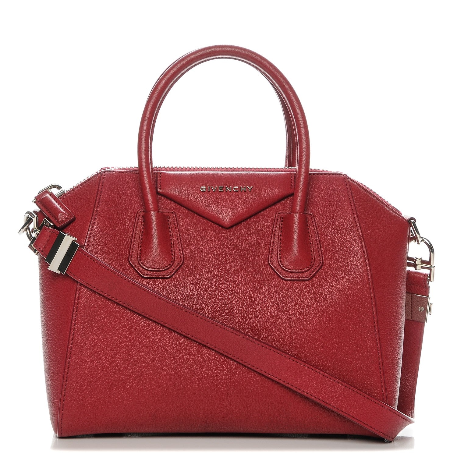 Givenchy Sugar Goatskin Small Antigona Raspberry 1 of 7