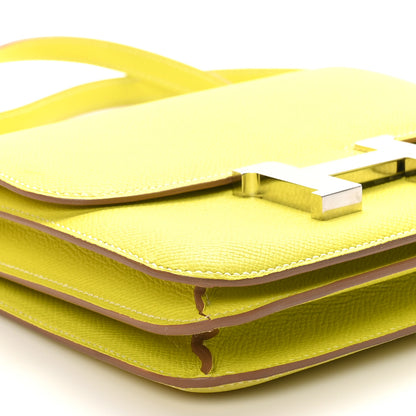 Hermes Epsom Constance 18 Lime 9 of 11