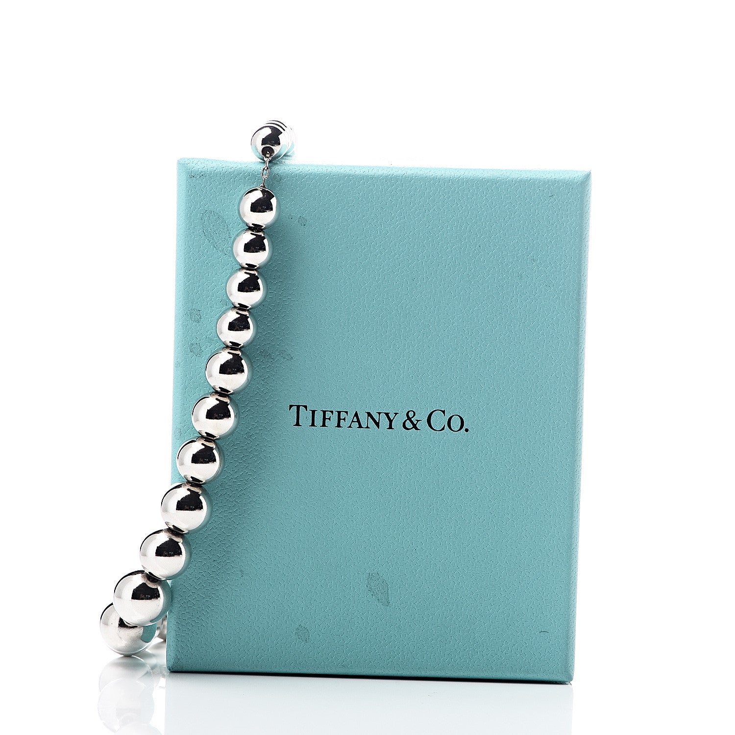 Tiffany Sterling Silver HardWear Graduated Ball Necklace 7 of 7