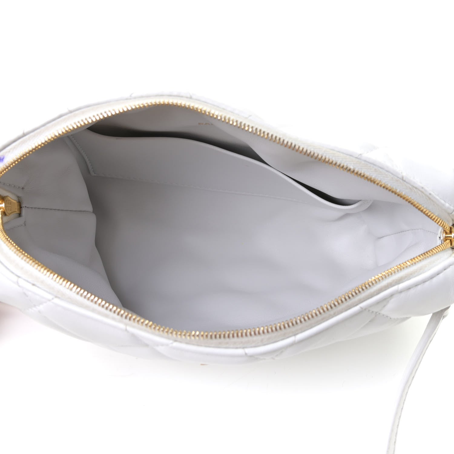 Balenciaga Nappa Calfskin Quilted Touch B Camera Shoulder Bag White 6 of 12