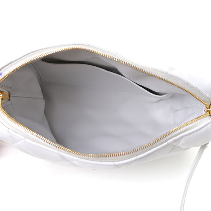 Balenciaga Nappa Calfskin Quilted Touch B Camera Shoulder Bag White 6 of 12